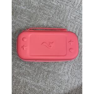 Nintendo Switch Lite Portable Carry Case Pink Hard Shell, Travel Pouch